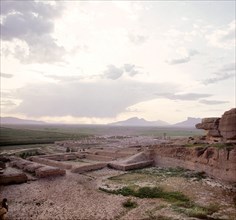 View of the ruins of Persepolis