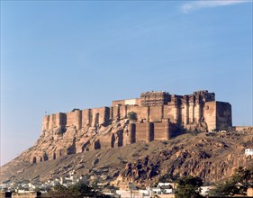 The city of Jodhpur, Rajasthan founded in 1459 by Rao Jodha, a Rajput chief