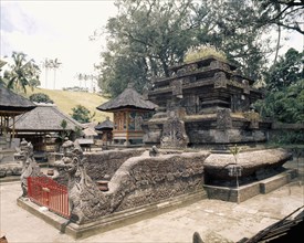 Shrine guarded by sacred snakes, naga
