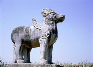 Guardian figure in the form of a Qilin