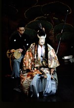 Performance at the Noh Theatre of the Kongo School, Kyoto