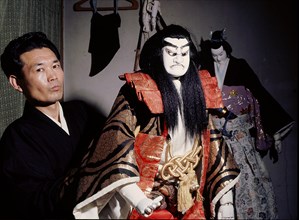 Bunraku puppet and manipulator Tamakoyo Yoshida