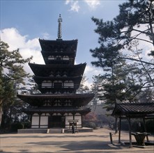 The pagoda of the Yakushi temple