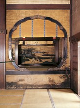 Interior of Hideyoshi's audience chamber, formerly his Fushimi Castle and now part of a Kyoto temple