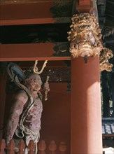 One of the two guardian divinities that protect the entrance gate of the Daiyuin