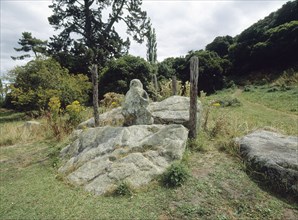 Kumara stone fertility god statue, said to have been brought from the legendary Maori homeland of Hawaiki in the ancestral Arawa canoe