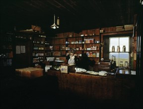 Interior of a country shop, Evie