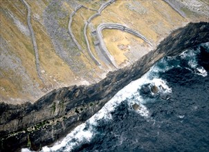 Aerial view of the Fort of Dun Aengus