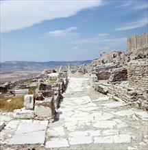 The ruins of Dougga, a small Roman town in North Africa which flourished in the 2nd-3rd centuries AD