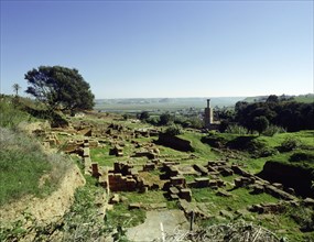 The Chellah Necropolis was completed by Abu l-Hasan on a Roman site