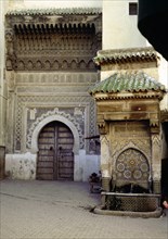Bu-Inaniyya Madrasa, built by Abu-Inan and the most monumental of all the Fez madrasas