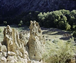 Religious and ceremonial centre at Frijoles canyon