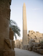The obelisk of Tuthmosis I seen from the west