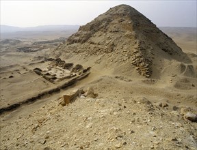 King Neferirkare's pyramid, the biggest at Abusir