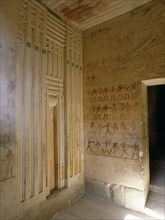 The interior of the tomb of Pta'h-hotep at Saqqara