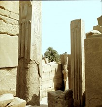 Columns of the great temple of Amun at Karnak