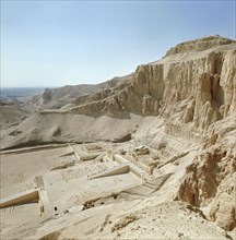 The funerary temple of Queen Hatshepsut at Deir-el-Bahari