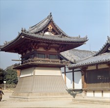 Shuro (belfry) of the To-in (eastern quarters) at the Horyu temple