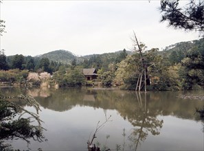 The Zen garden of the Ryoan-ji temple in Kyoto