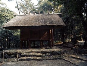 Ritual storehouse in the grounds of the main sanctuary of the Inner Shrine at Ise