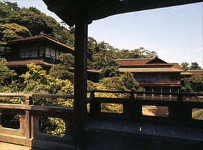 A group of elegant villas in Yokohama now thought to be from the palace of the daimyo of Kishu though often associated with Hideyoshi's fabled Jurakudai palace