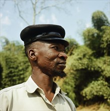 Yoruba man with facial scarification of a type known as abasa, worn by members of some families in the Oyo region