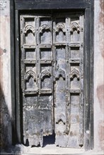 The carved door of the Fort Jesus