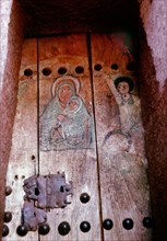 One of the churches hewn from the living rock at Lalibela