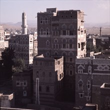 A rooftop view of San'a