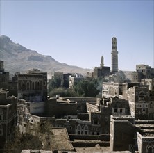 A rooftop view of San'a