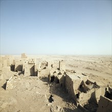 Ma'rib, the ancient capital of the Sabaean kingdom, now mostly in ruins