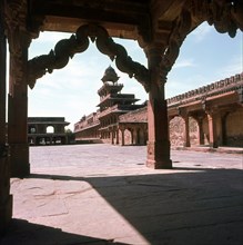 Fatehpur Sikri, a perfectly preserved Moghul city built by Akbar the Great, as his capital