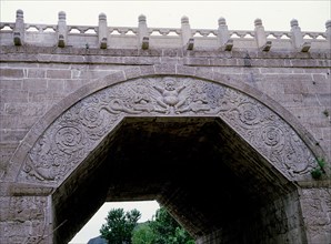 The Great Wall - gate at the centre of the Juyongguan (Chuyungkuan Pass)