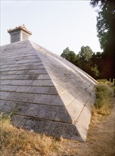 The tomb of the Emperor Shao Hao on the 'Hill of 10,000 Stones', the only pyramid tomb in China
