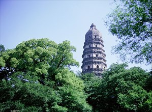 The pagoda of Yunyam temple on Hu Qui (Tiger) Hill