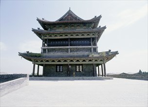 A fortress on Xian city wall