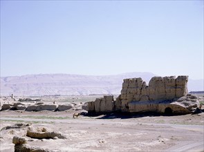 Ruins of the ancient Tang city of Gaochang, an outlying command and staging post on the Silk Road