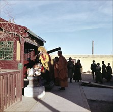 The entrance to the Golden Temple in Ulan Bator