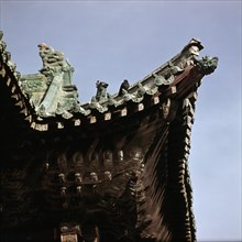 Detail of temple roof