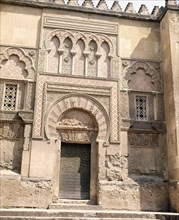 The door and blind arches in the west facade of the Great Mosque at Cordoba