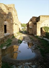 Street in Ostia, the harbour town of Rome