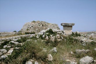 Talayot or megalithic tower at the site of Trepuco