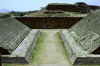 The ball court at Monte Alban
