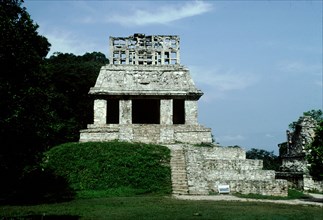 View of the 'Temple of the Sun' at Palenque