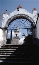 Gateway of church at Zinapecuaro, dating from c
