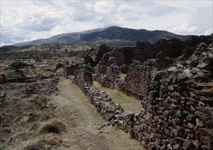 Pre-Inca city of Piquillacta in the valley of Cuzco