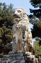 "The Lion of Amphipolis", in Macedonia, northern Greece dates to the 2nd c BC
