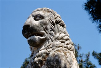 "The Lion of Amphipolis", in Macedonia, northern Greece dates to the 2nd c BC