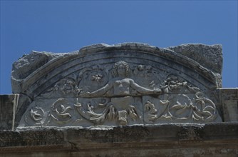 Architectural element with relief decoration from the Temple of Hadrian