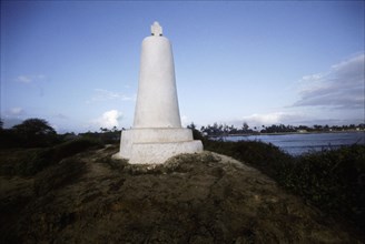 The stone cross erected by Vasco da Gama at Malindi at the time of his voyage to India in 1498